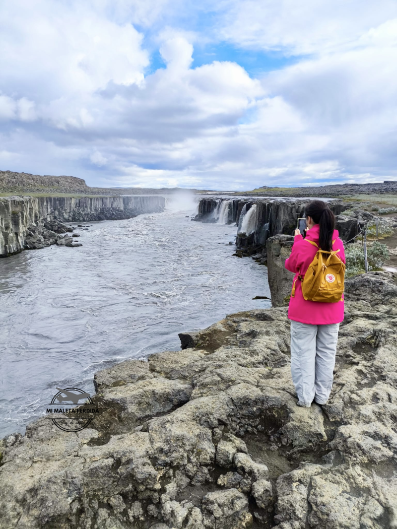 Cascada Selfoss, Islandia.