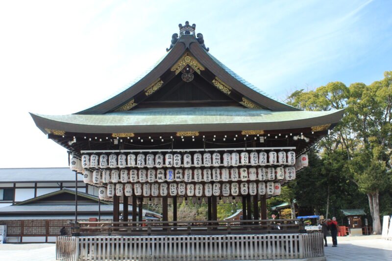 Buden del Santuario Yasaka de Kioto.