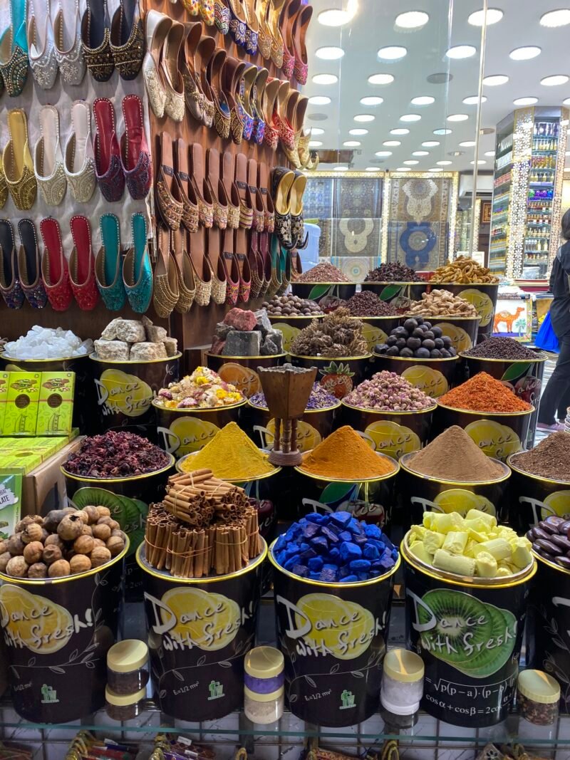 Puesto de especias en el Zoco de las especias.