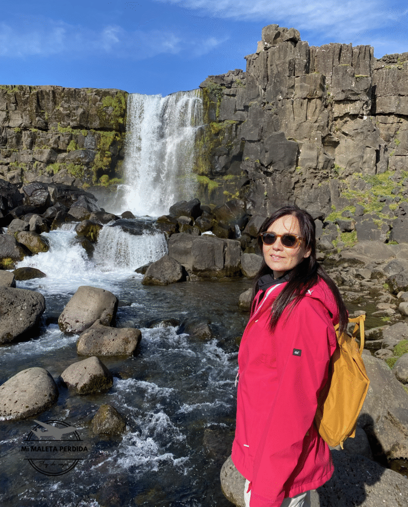 Cascada Oxarafoss, Islandia.
