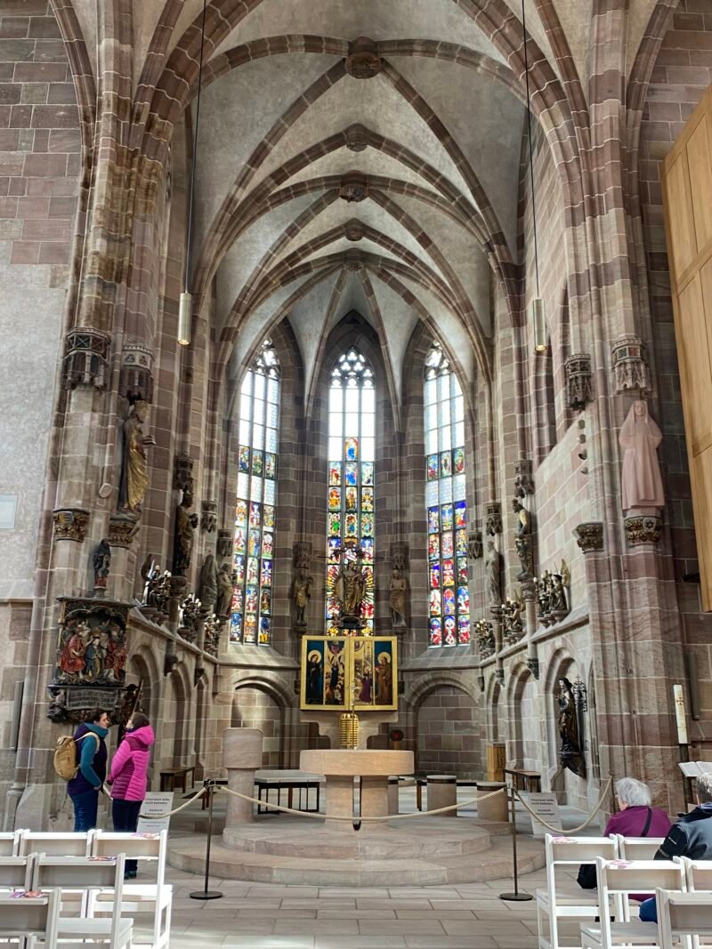 Interior de Frauenkirche, iglesia de Nuestra Señora.