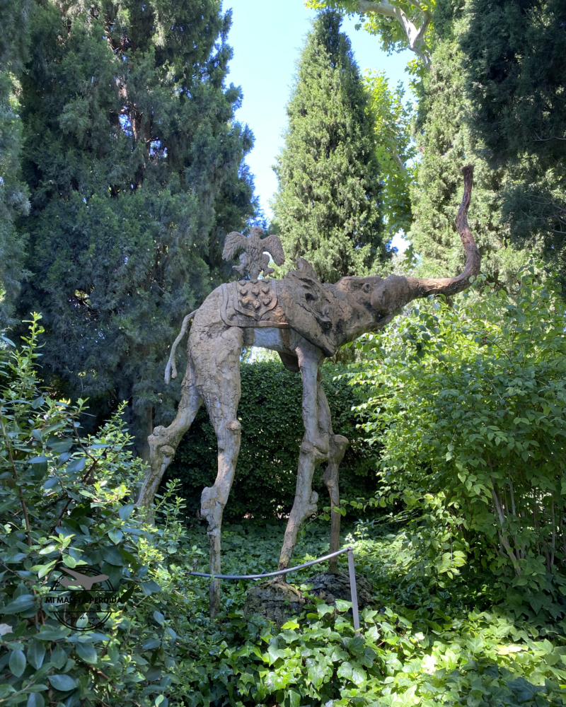 Jardín del castillo Gala. Púbol.