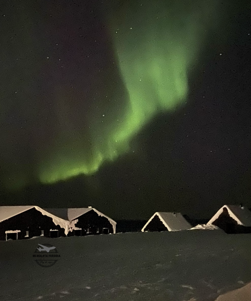 Aurora boreal en Saariselkä.
