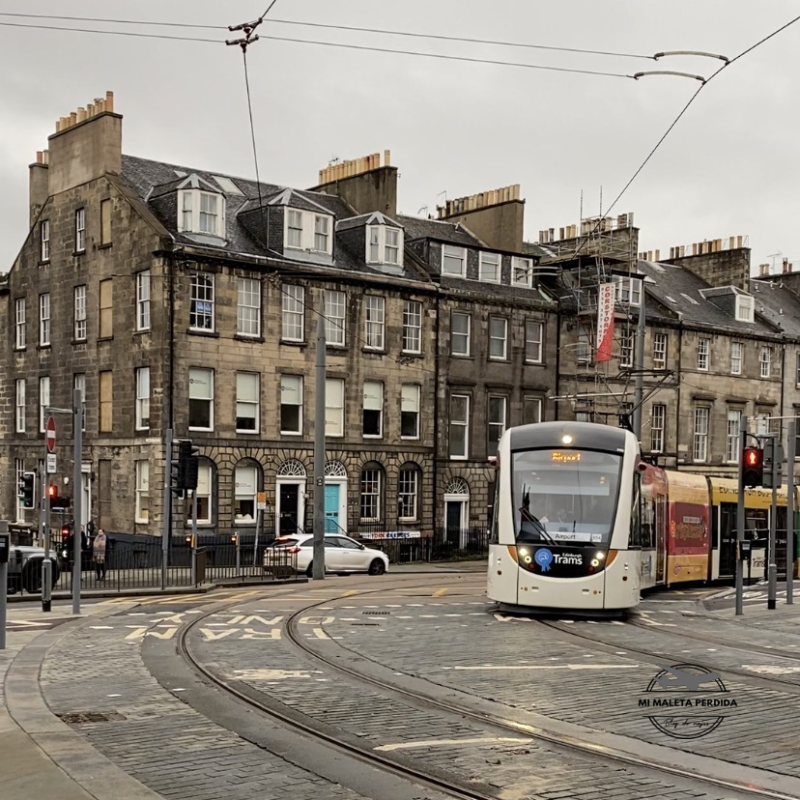 Tranvía aeropuerto Edimburgo.