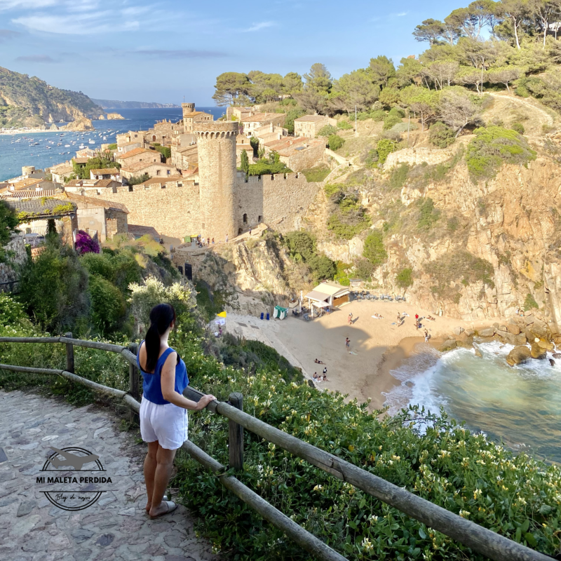 Tossa de Mar desde el camino de ronda. 