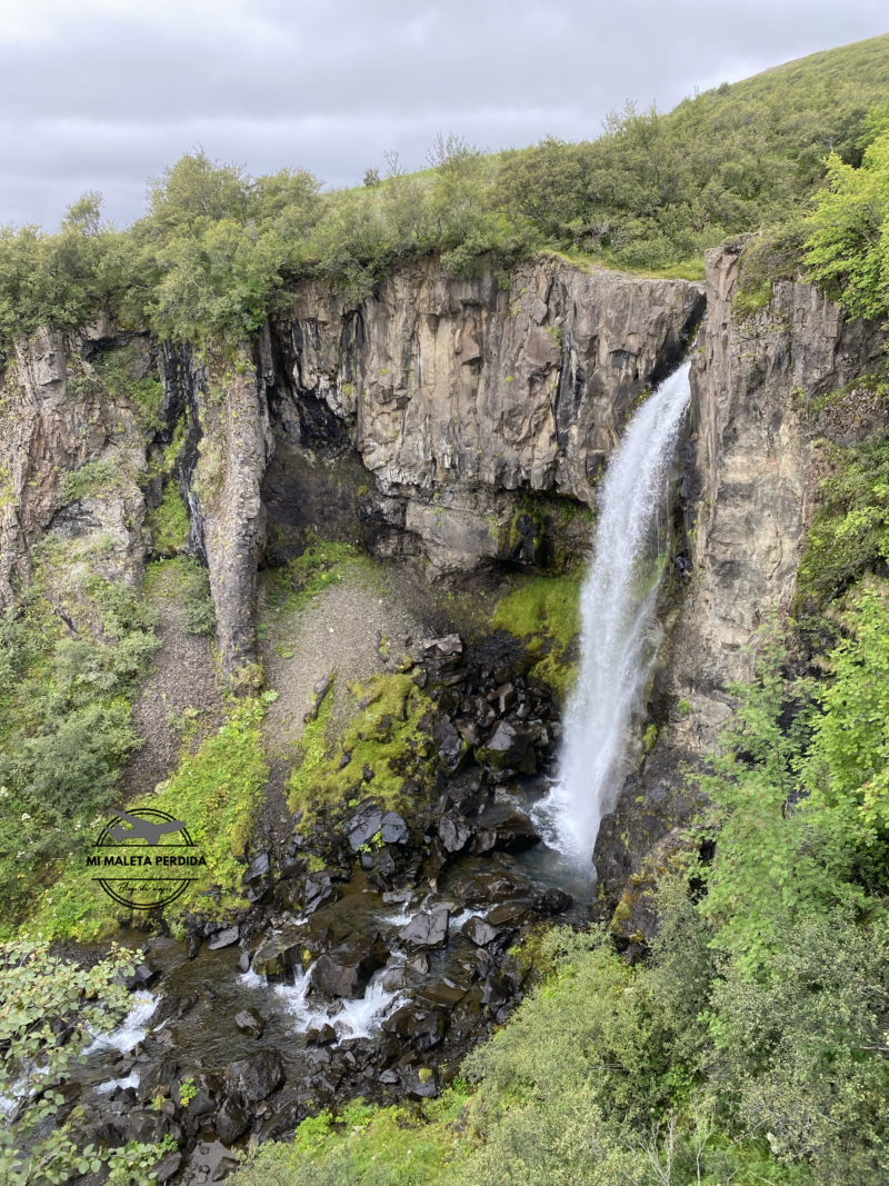 Cascada Magnúsarfoss, Islandia.