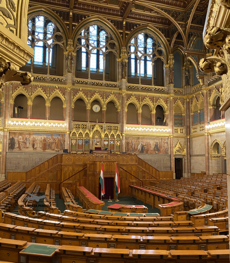 La Antigua Cámara Alta del Parlamento de Budapest.