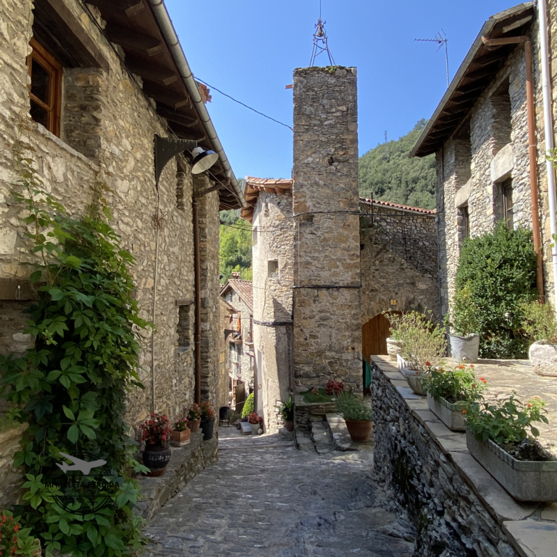 Calles empedradas de Beget.